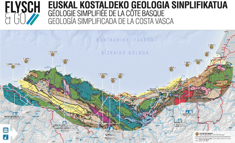 Basque Coast geological map